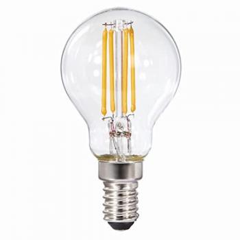 Ampoule LED E14 470lm remp 40W sphérique blanche chaude translucide régulière multicolore