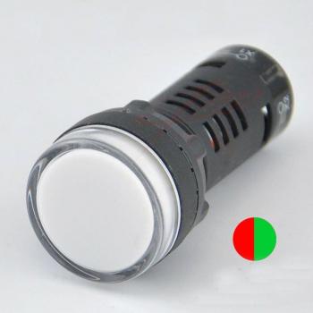 22mm Red Green LED Power Indicator Light AD16-22SS 10pcs