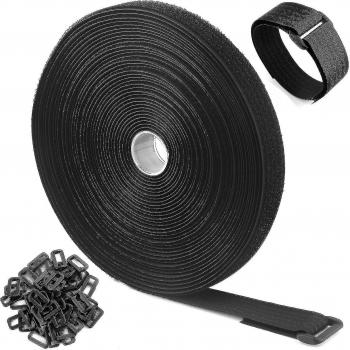 Cinta de velcro 10 m con hebilla de 50
