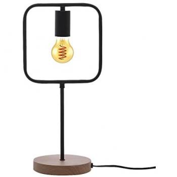Lámpara de Mesa Rufin Rabalux Metal Haya E27 Cuadrada