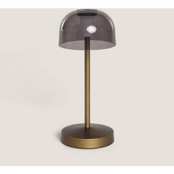 Lanterina LED Estremi Metallo con Bateria USB, Rechargeable, Lendora Smoke