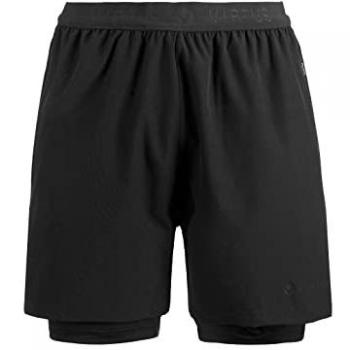 Virtus Dylan 2-in-1 Herren Stretch Shorts schwarz XL
