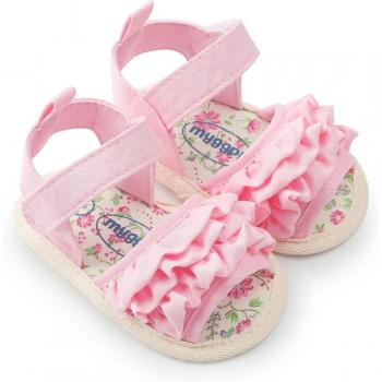 Ruffled Infant Flower Sandals