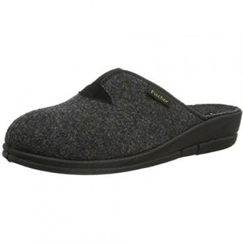 Fischer Damen Pantoffeln anthrazit, Größe 40