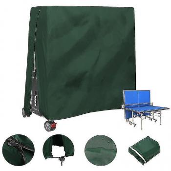 Couverture de Protection Écologique pour Table de Tennis 165x70x185 cm – Vert