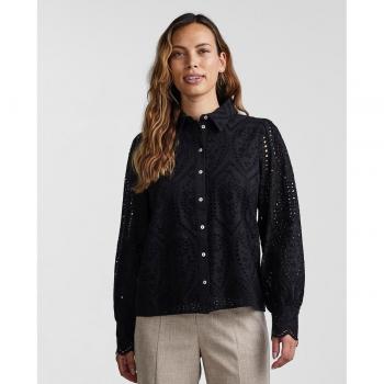 Yas Camisa de Manga Larga con Diseño Troquelado