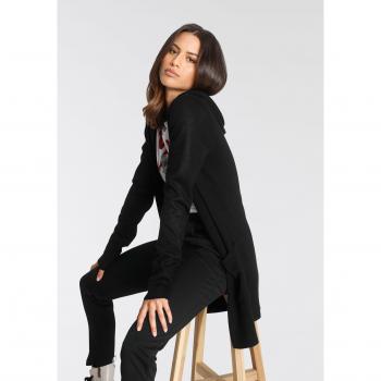 Damen Strickjacke mit Kapuze, Tamaris in Schwarz