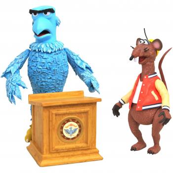 Estatua Deluxe Sam The Eagle y Rizzo The Rat Diamond Select