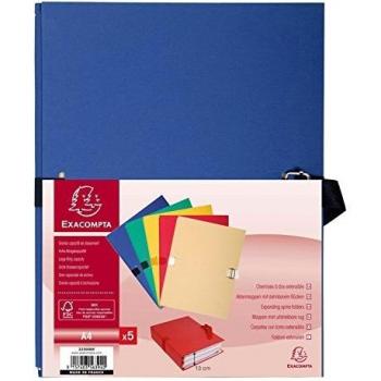 Lot de 5 Chemises à Sangle Exacompta 223000e Coloris Assortis