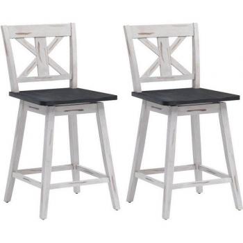 Bistrohocker 2er Set, drehbar, für Küche und Bar