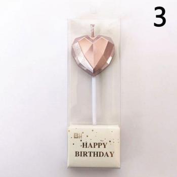 Kids Birthday Party Diamond Shaped Candle