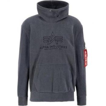 Polarfleece Grigio XL con collo di tartaruga Alpha