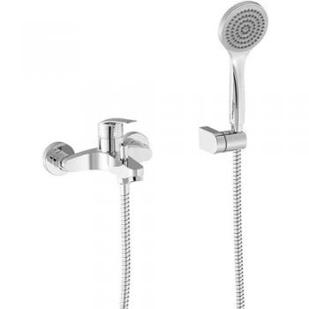 Grifo Monomando Mural para Baño Ducha Base Plus Tres 21617010