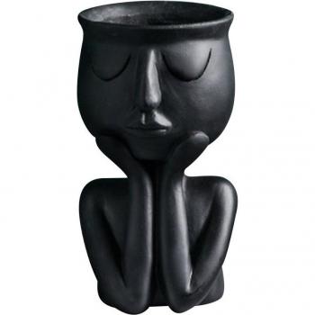 Ceramic Portrait Sculpture Flower Pot