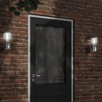 Lámpara de pared exterior con sensor de movimiento de acero inoxidable