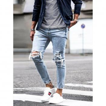Veste pantalon urbain trou solide mâle