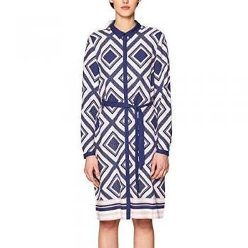 ESPRIT Vestido 029eo1e002, Azul (Navy 400), Talla 42