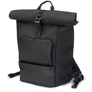DICOTA D31496 Rucksack “Rolltop” für Laptops 13‑15,6 Zoll – Schwarz