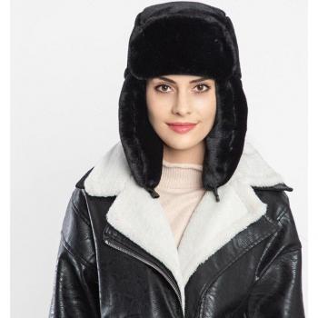 Soft Felmale Ushanka Hat with Ears – Russian Women’s Winter Bomber