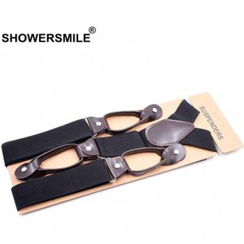 Retro Men’s Shirt Suspenders – 6‑Button Y‑Back Design