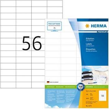 Etiqueta A4 52,5x21,2 mm Herma 4273 Pack