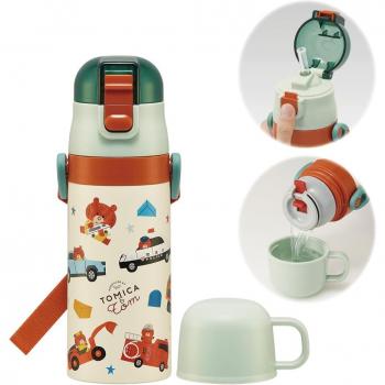 Bebedero Deportivo 410 ml para Niños Skater con Pajita Inox