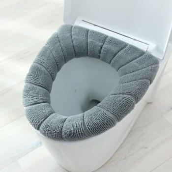 Round Pumpkin Knit Toilet Cover