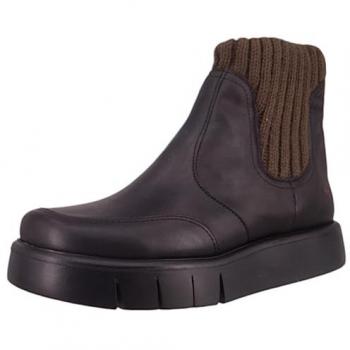 ART Stiefelette Malaga gefüttert 1348 in Schwarz-Khaki für Damen