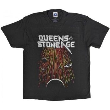 T-shirt adulte Queens Of The Stone Age Meteor Shower L charbon de bois