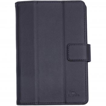 Schwarze RIVACASE Tablet-Tasche 7” – edles Kunstleder mit Aufprallschutz an den Seiten, Silikon‑Montage
