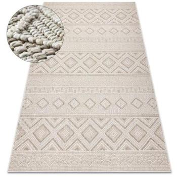 Rhombus Beige Structural Carpet – 240x330 cm