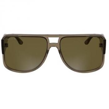 Lacoste L6056S 210 Brown Acetate Eyewear, Unisex, Squared
