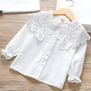 Toddler Girls Long Sleeve Lace Shirt