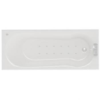 1700mm x 700mm Keyhole Spa Bath with 12 Chrome Jets