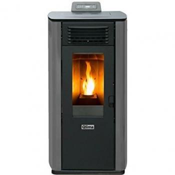 Poêle à bois granulés Qlima 2,65 kW à 9 kW gris