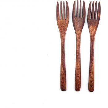 Ökologisches Holz Besteck Set für Picknick und Camping