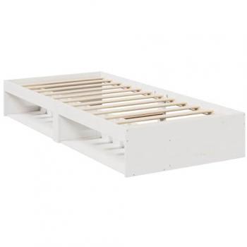 VidaXL White Pine Day Bed 90x190 cm