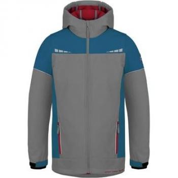 Normani Kids Winter‑Regenjacke Galway – Softshell, 146 & 152, blau, rot, grau