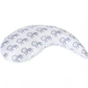 Housse de coussin d'allaitement Yinnie lion blanc et beige