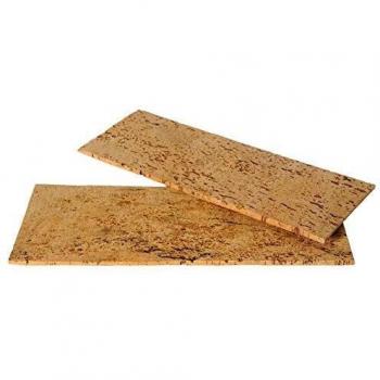 Set di 2 pastiglie in sughero, colore rosa e rosso, taglia unica e dimensione 25 x 9 x 0,5 cm