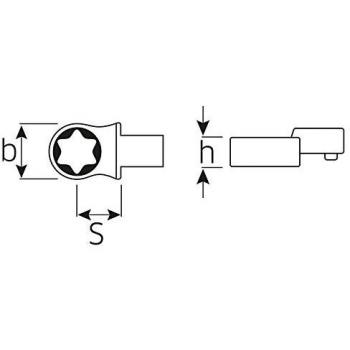Stahlwille Torx®-Einsteckwerkzeuge 732TX/10 für Werkzeugaufnahme 9x12