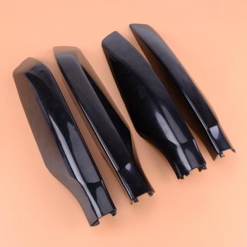 Beler Black ABS Roof Rack Rail End Bar for Toyota Land Cruiser Prado FJ150