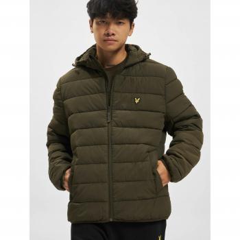 Lyle & Scott Olivgrüne Pufferjacke für Herren M