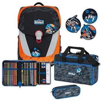 SCOUT Sunny II Schulranzen Set 4-teilig Star Commander