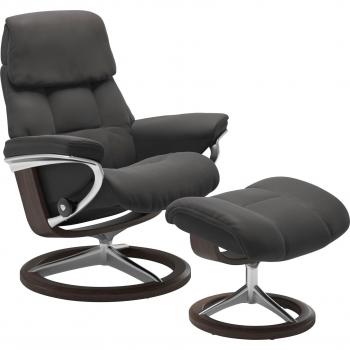 Stressless® Ruby Hocker – Signature Base, Gestell in Kombination aus Eiche und Wenge