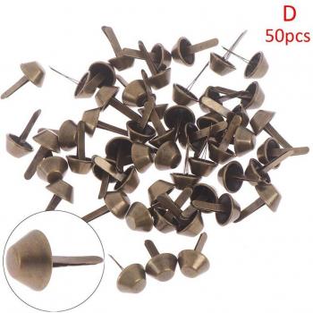 Rivets ronds 12mm pour cuir, 50 unités, idéal pour sacs, ceintures et vêtements