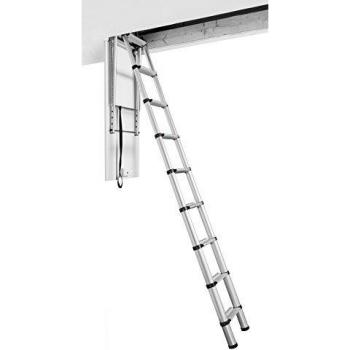 Silver Maxi Telescopic Loft Ladder, Telesteps 60927-101