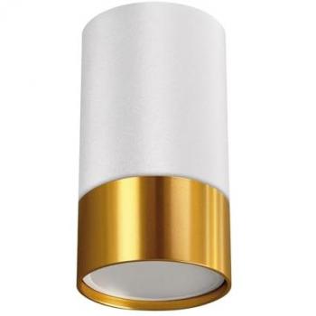 Spot En Saillie Aluminium D: 5,5 cm Or Blanc GU10
