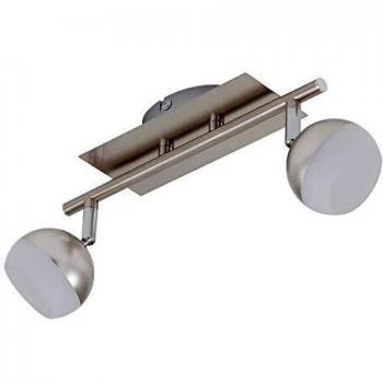 Briloner Spot‑Deckenleuchte 2‑Pack, 3,7 W, 350 lm, 3000 K – mattes Nickelfinish