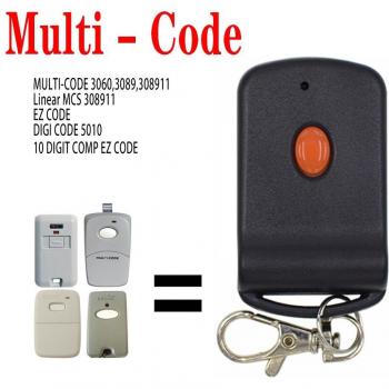 Interruptor remoto MCS 3060 para garaje, compatible con 3089 y 300 MHz, 10 DIP